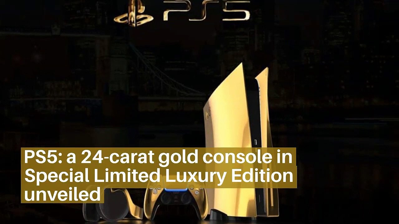PS5: a 24-carat gold console in Special Limited Luxury Edition unveiled