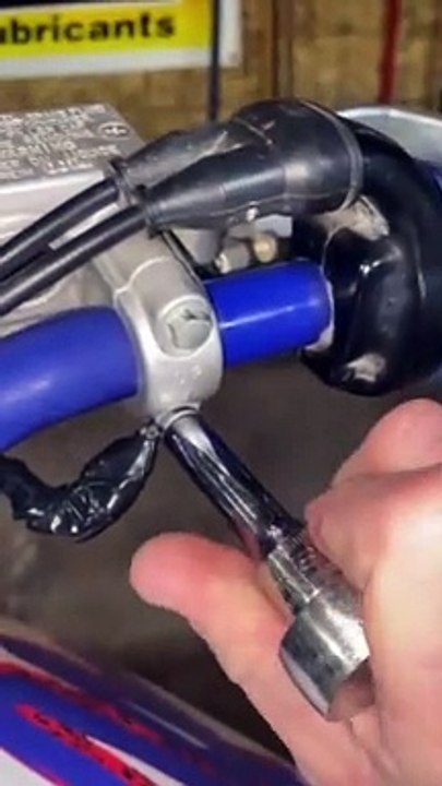 Pranking Friend by Connecting Hot Wire to Dirt Bike Front Brakes