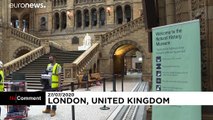 Covid-19 önlemleriyle kapatılan Londra Doğa Tarihi Müzesi yüzde 20 kapasiteyle açılıyor