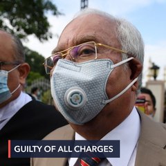 Malaysian ex-PM Najib guilty of all charges in first 1MDB trial