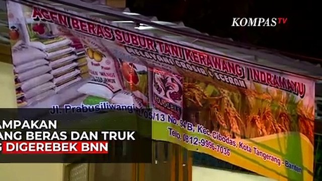 Inilah Gudang Beras dan Truk Pengangkut Barang Yang Digerebek BNN