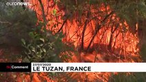 Gironde: Waldbrand vernichtet hunderte Hektar Pinienwald