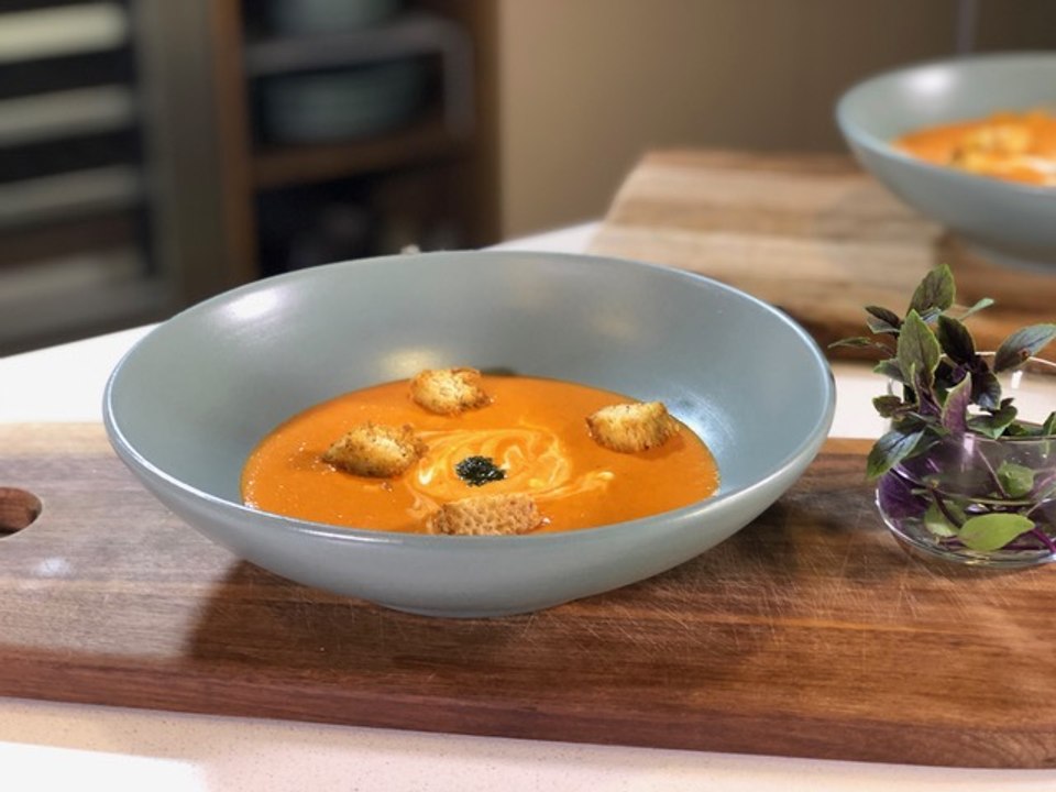 Crema de tomate rostizado - Cocina con Conexión- Sonia Ortiz con ...