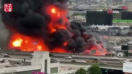 San Francisco'da korkutan yangın