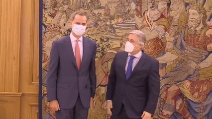 Felipe VI retoma su agenda en Zarzuela con el ministro de Relaciones Exteriores de Uruguay