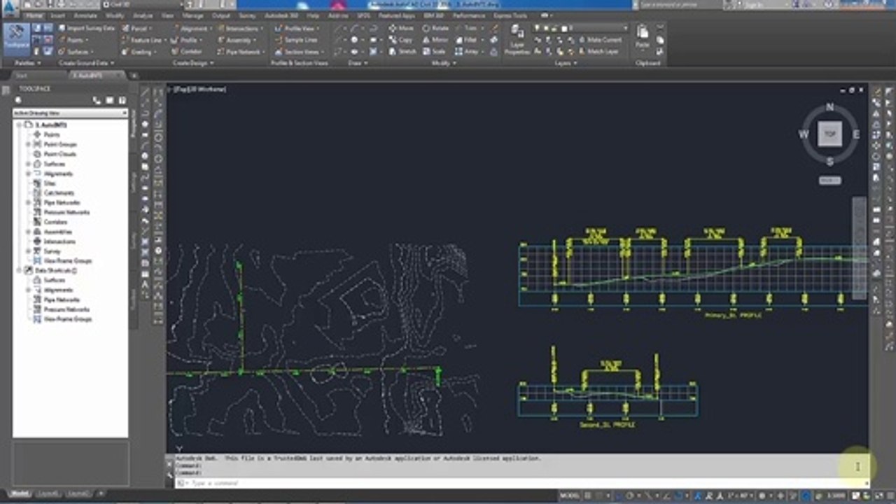 How to Automatic Design Intersection of Road in Civil 3d Automating intersection modeling)UrduHindi