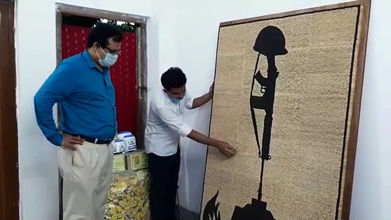 গিনেস বুক অব রেকর্ডের প্রচেষ্টায় দেশলাই কাঠির “অমর জওয়ান জ্যোতি”