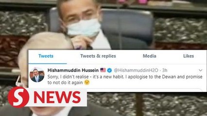 Hishammuddin caught vaping during parliamentary proceedings, apologises on social media