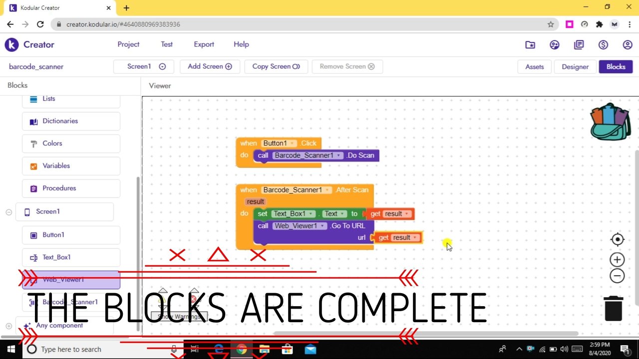 [TUTORIAL] HOW TO CREATE ADVANCED QR CODE SCANNER APP l  KODUALR I FREE AIA IN DESCRIPTION !! l EASY