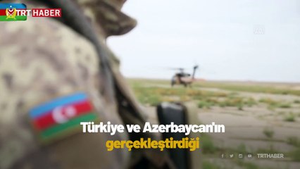 Ortak tatbikatta helikopter ve zırhlı araçlarla operasyon