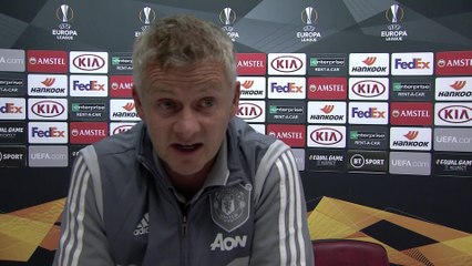 Manchester United's Solskjaer post win v LASK