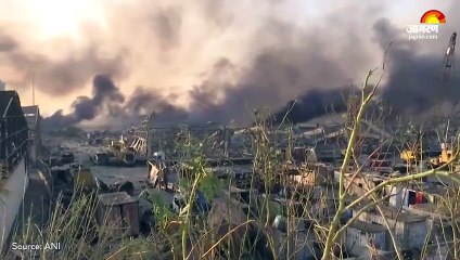 Beirut Blast- Lebanon की राजधानी बेरूत में धमाका, कई लोग ज़ख़्मी - World News