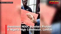 Abandoned NDDC Scholars Protest At Nigeria High Commission, London | Punch