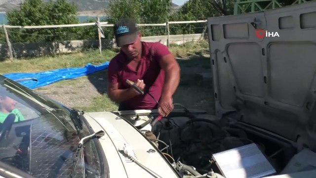 Aldığı her nefes otomobil aküsüne bağlı