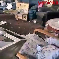 Facianın yaşandığı Lübnan'da patlama sonrası ilginç görüntü