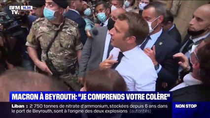 Emmanuel Macron acclamé par le peuple libanais: "Je comprends votre colère"