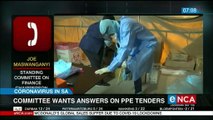 Committee wants answers on PPE tenders