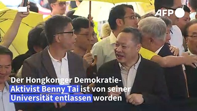 Demokratie-Aktivist Tai in Hongkong von Universität entlassen