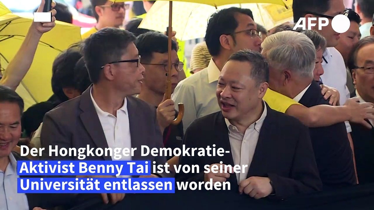 Demokratie-Aktivist Tai in Hongkong von Universität entlassen