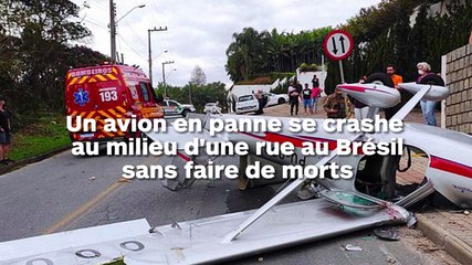 Un avion se crashe au milieu de la route sans faire de morts
