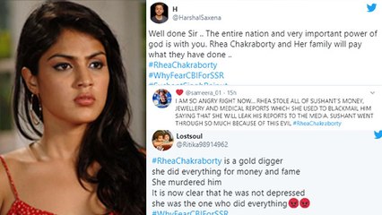 Sushant केस में Rhea Chakraborty के खिलाफ किया FIR पर खुश हुए Sushant के फैंस