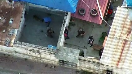 Çete operasyonunda polise pitbull şoku