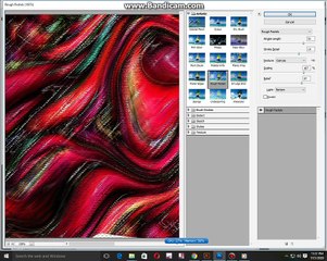 How to make red wavy artistic effect background on Photoshop