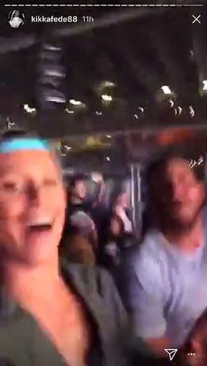 Federica Pellegrini al concerto di Vasco Rossi
