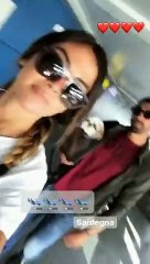 Giorgia Palmas con Filippo Magnini in Sardegna