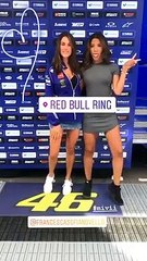 Francesca Sofia Novello sensualissima con la tuta Yamaha in Austria