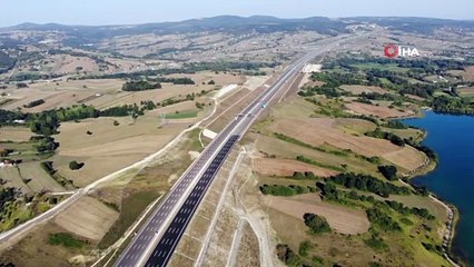 Kuzey Marmara Otoyolu’nun trafiğe açılan kısmını sürücüler kullanmaya başladı