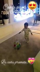 Mateo Ronaldo col calcio del DNA come papÃ  Cristiano