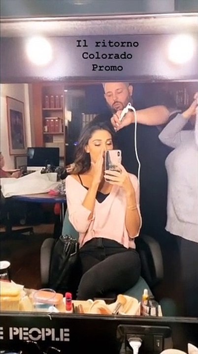 Belen nel dietro le quinte del promo di 'Colorado'