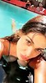 Belen Rodriguez sexy in piscina a Buenos Aires