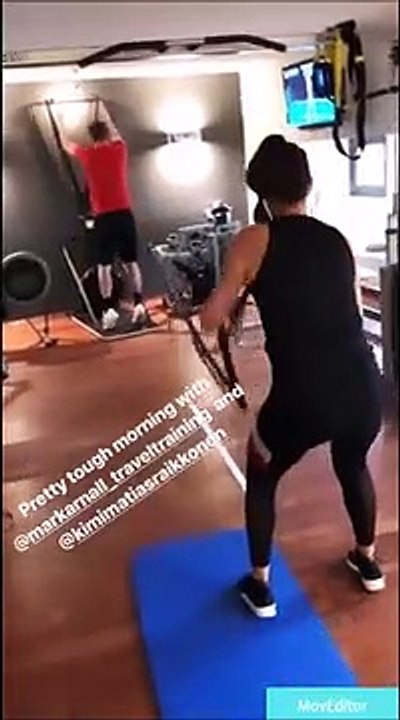 F1 - Sudore e fatica in casa Raikkonen: allenamento intenso in palestra per Kimi e Minttu