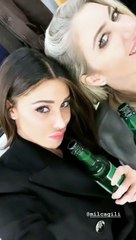 Anche Belen Rodriguez all'Allianz Stadium per Juventus-Atletico Madrid