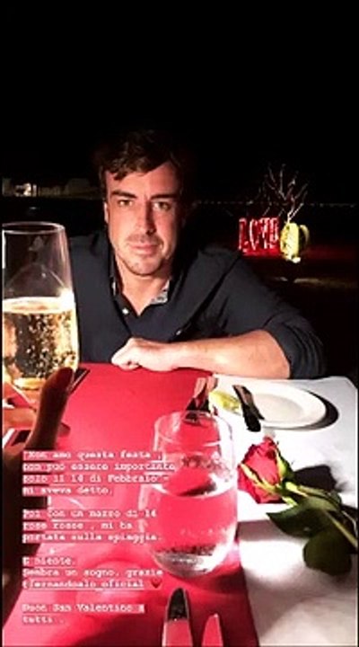 Fernando Alonso e la romantica sorpresa di San Valentino a Linda Morselli