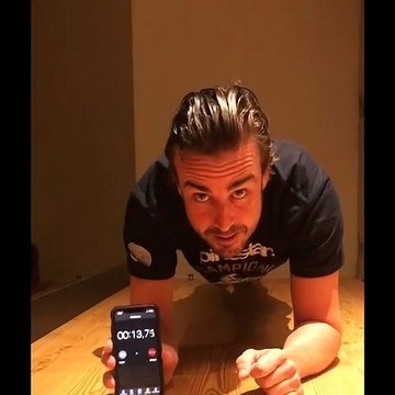 Fernando Alonso raccoglie la sfida, lo spagnolo si cimenta nella challenge #ThePlankas