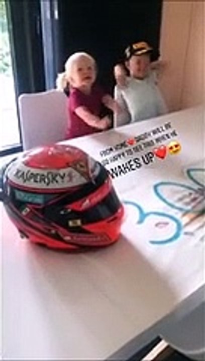 Formula 1 - Quanta dolcezza in casa Raikkonen: il dolce video di Robin e Rianna per i 300 Gp di papÃ  Kimi
