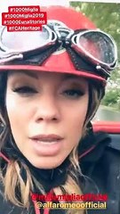 Federica Masolin spericolata sotto la pioggia alla Mille Miglia 2019