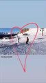 Valentino Rossi e Francesca Sofia Novello insieme sullo snowboard sulla neve di Madonna di Campiglio