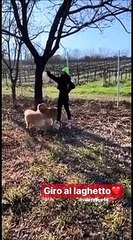 Giro al laghetto per Valentino Rossi e Francesca Sofia Novello: ecco come il Dottore trascorre la sua quarantena