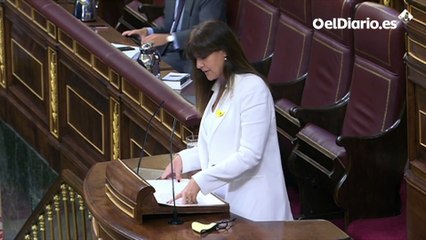 Borràs (JxCat), a Sánchez: "Europa le exige reformas económicas, nosotros le exigimos reformas democráticas"