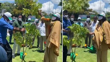 Pawan Kalyan, Chiranjeevi, Bandla Ganesh Green India Challenge