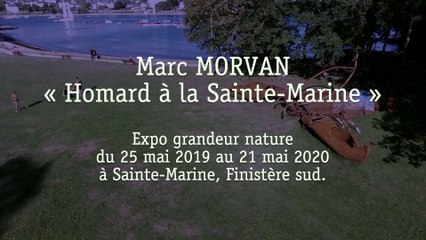 Marc MORVAN, la sculpture du Homard Géant à Sainte Marine, Finistère. 2019-2020