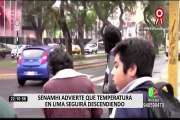 SENAMHI advierte que temperatura en Lima seguirá descendiendo