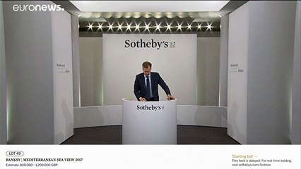 شاهد: عمل لبانكسي يباع بـ2.5 مليون يورو.. وتقديم المبلغ لمستشفى فلسطيني