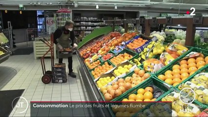 Le prix des fruits et légumes explose en France