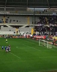Torino-Fiorentina, il rigore di Thereau visto dagli spalti