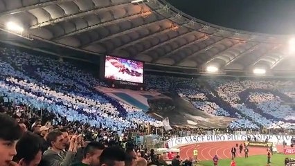 Lazio-Roma, coreografie da sogno all'Olimpico